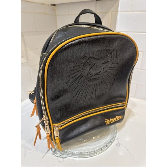 Disney’s The Lion King on Broadway Musical Black Leather Backpack Purse Simba - Picture 3 of 15